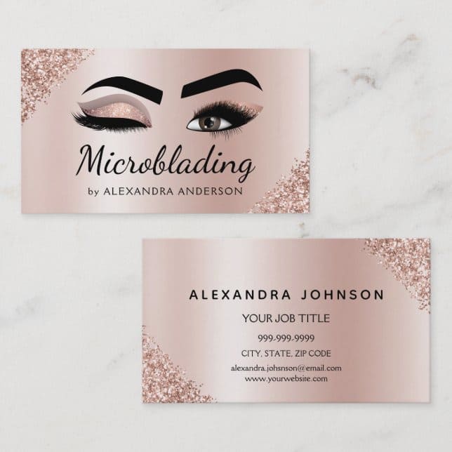 Mẫu card visit phun xăm thẩm mỹ đẹp 15