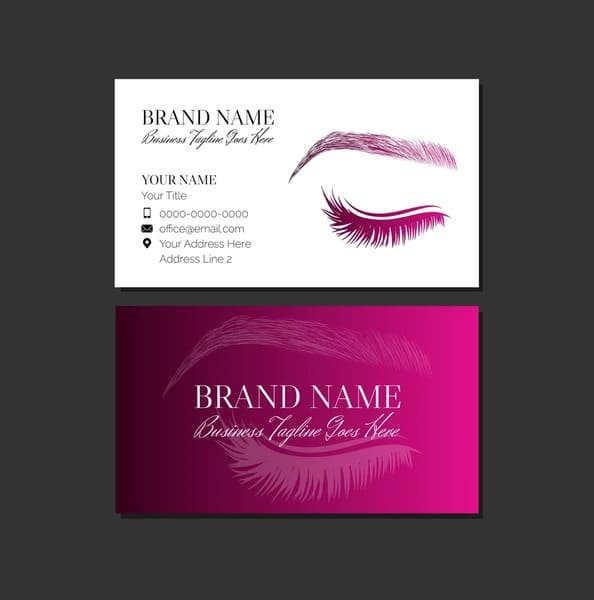 Mẫu card visit phun xăm thẩm mỹ đẹp 18