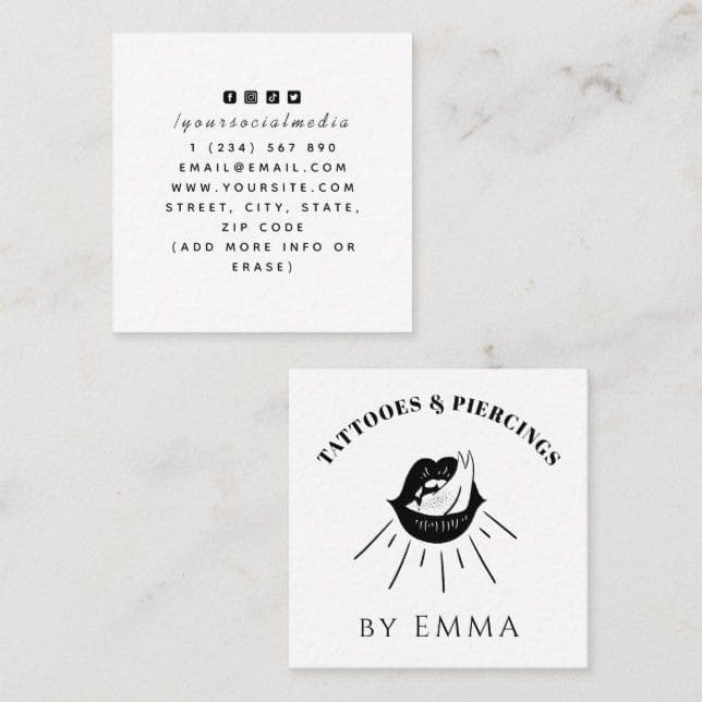 Mẫu card visit phun xăm thẩm mỹ đẹp 5