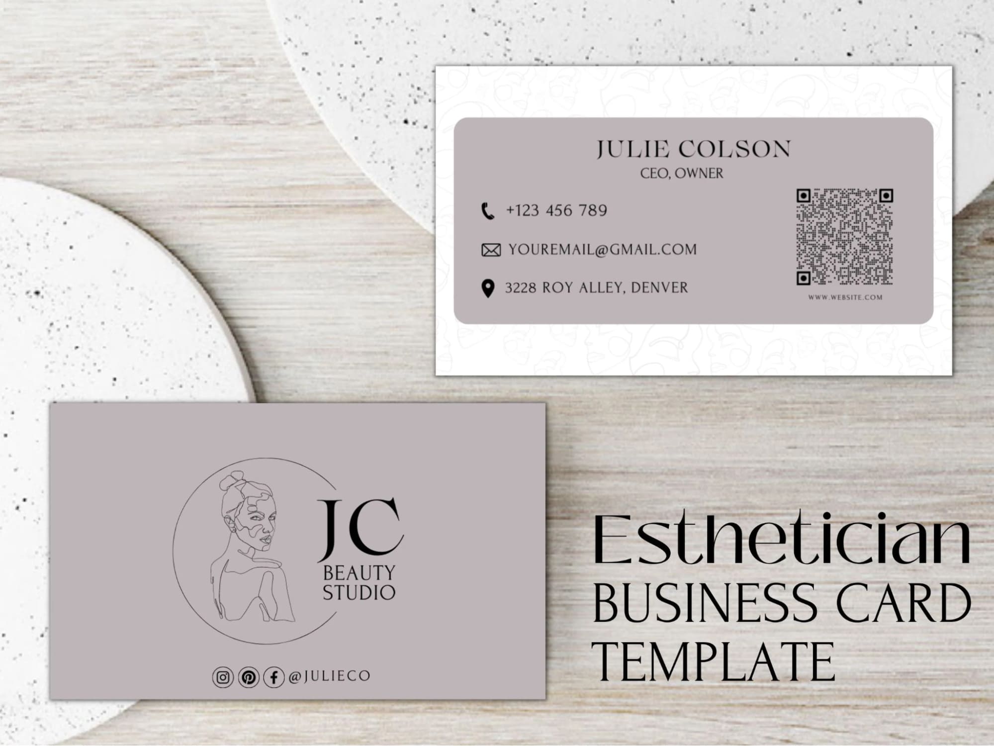 Mẫu card visit phun xăm thẩm mỹ đẹp 6