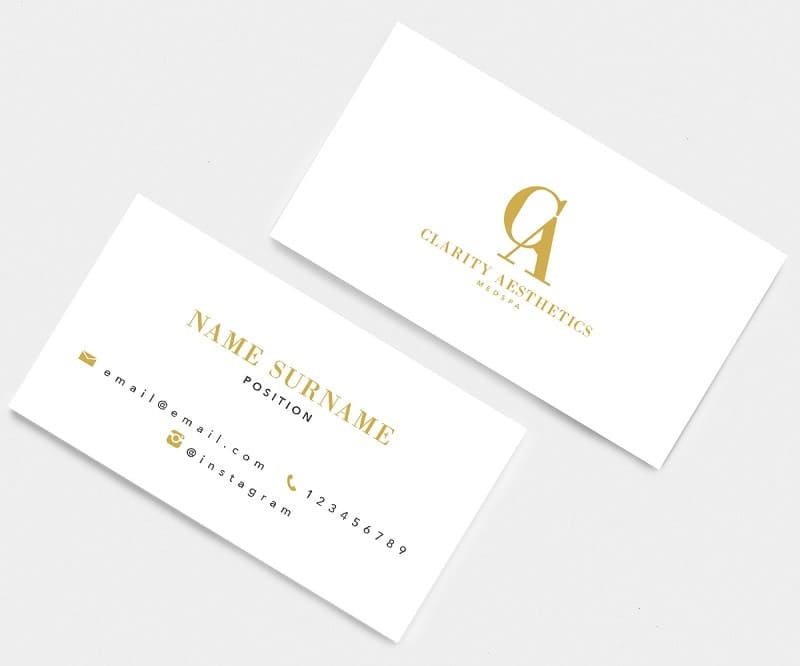 Mẫu card visit spa sang trọng Mẫu card visit spa sang trọng