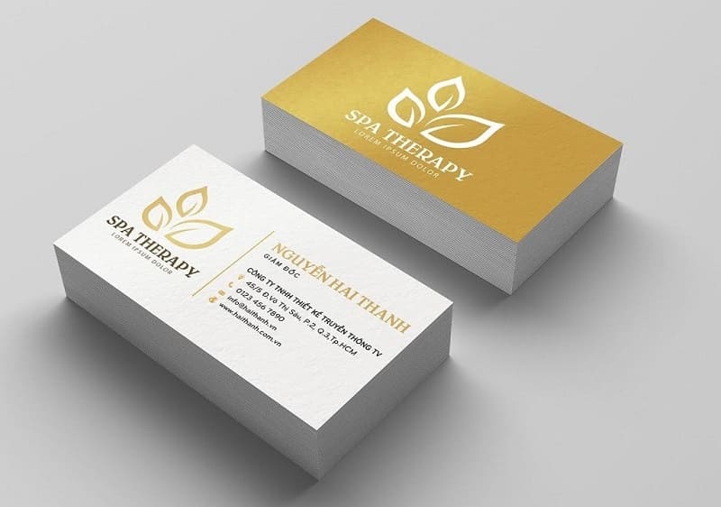 Mẫu card visit spa sang chảnh Mẫu card visit spa sang chảnh