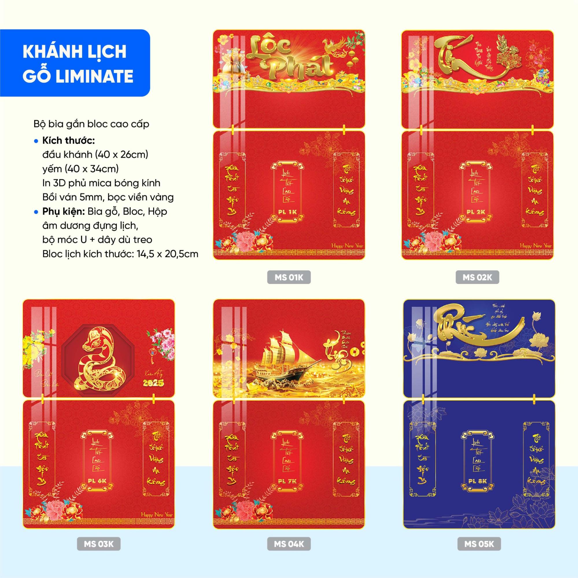 Mẫu lịch treo tường Tết đẹp tại Alona