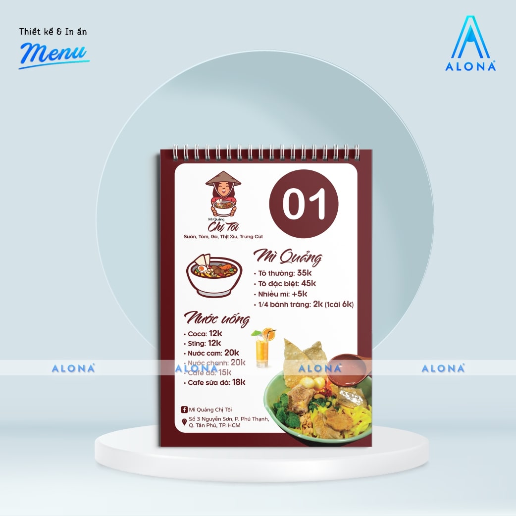 mẫu menu đẹp