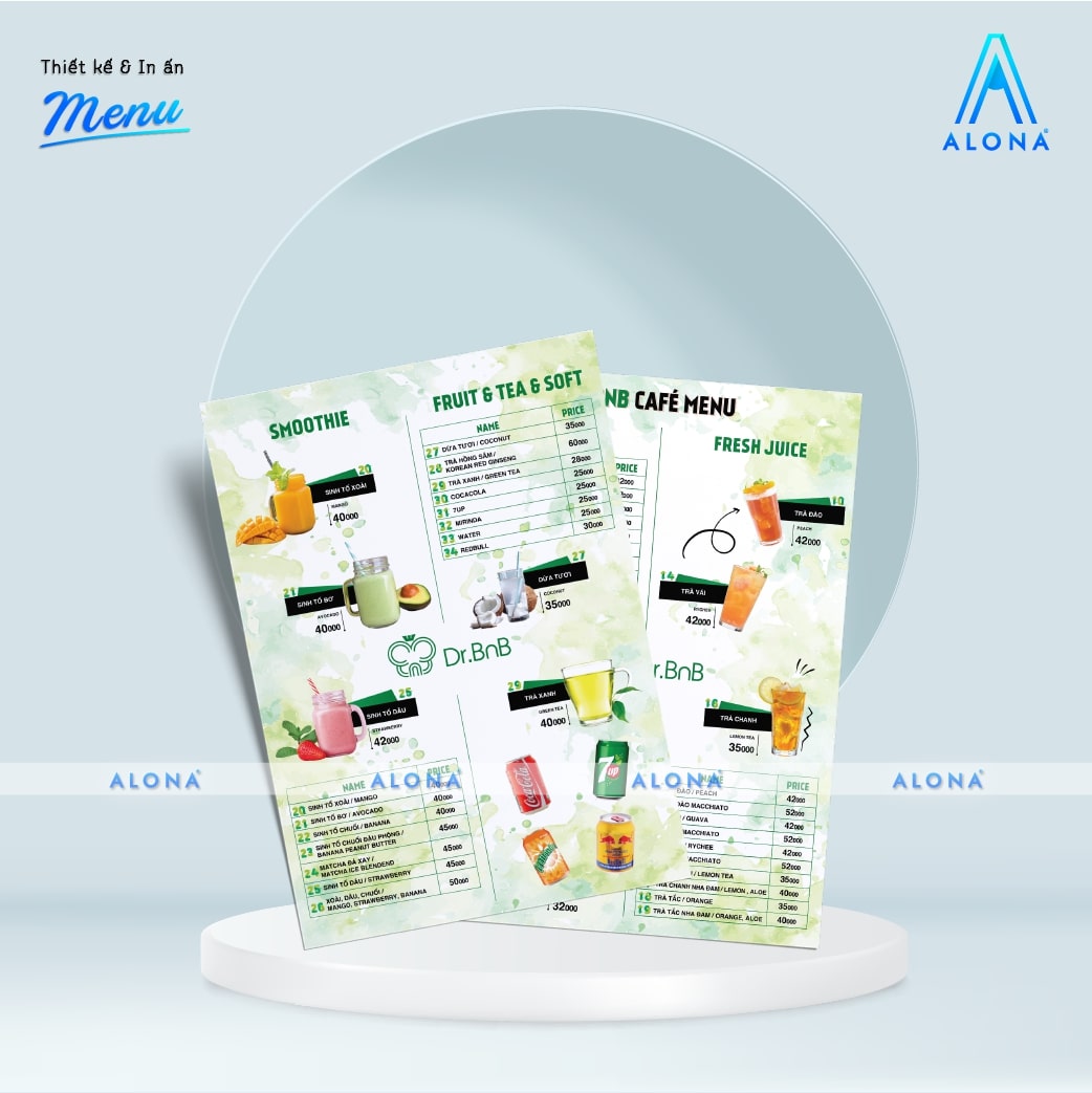 mẫu menu đẹp