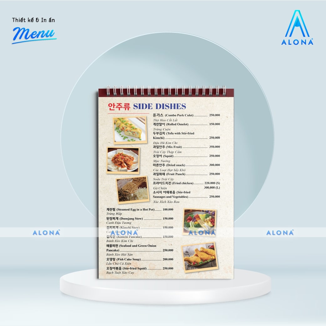 mẫu menu đẹp