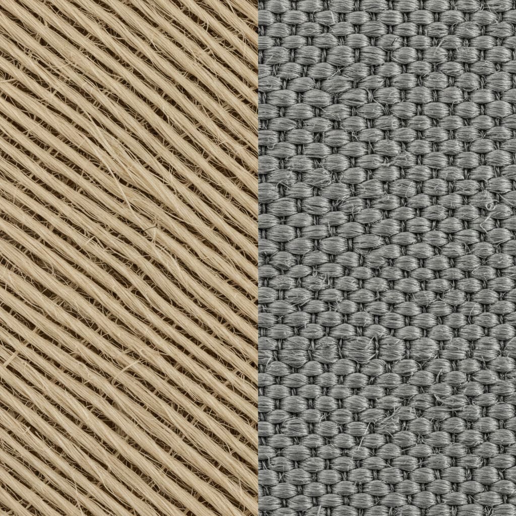 Close-up of the weave texture showing the denier of woven PP fabric Close-up of the weave texture showing the denier of woven PP fabric