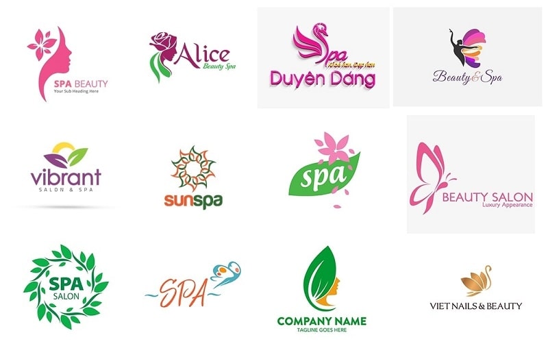 Mẫu logo đẹp ngành làm đẹp & spa