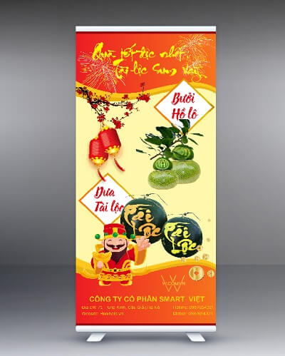 Standee cuốn nhôm