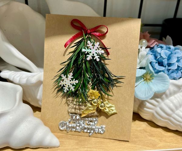 Thiệp mời hình cây thông