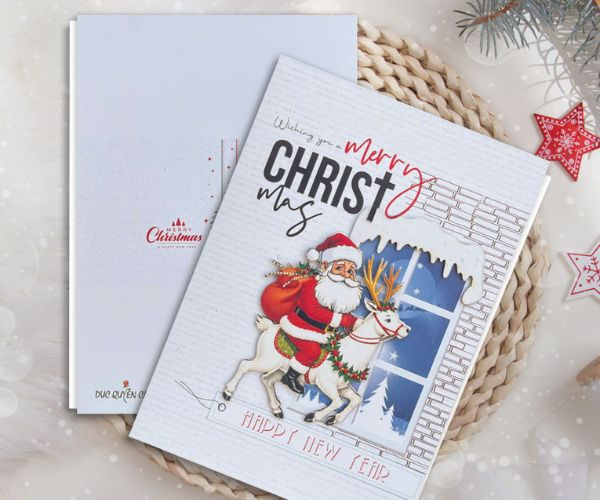 Thiệp mời hình ông già Noel