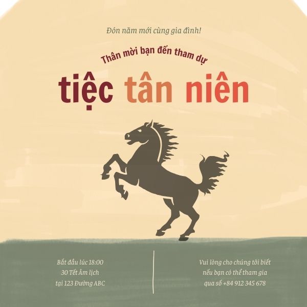 Thiệp mời phong cách hiện đại tối giản sang trọng