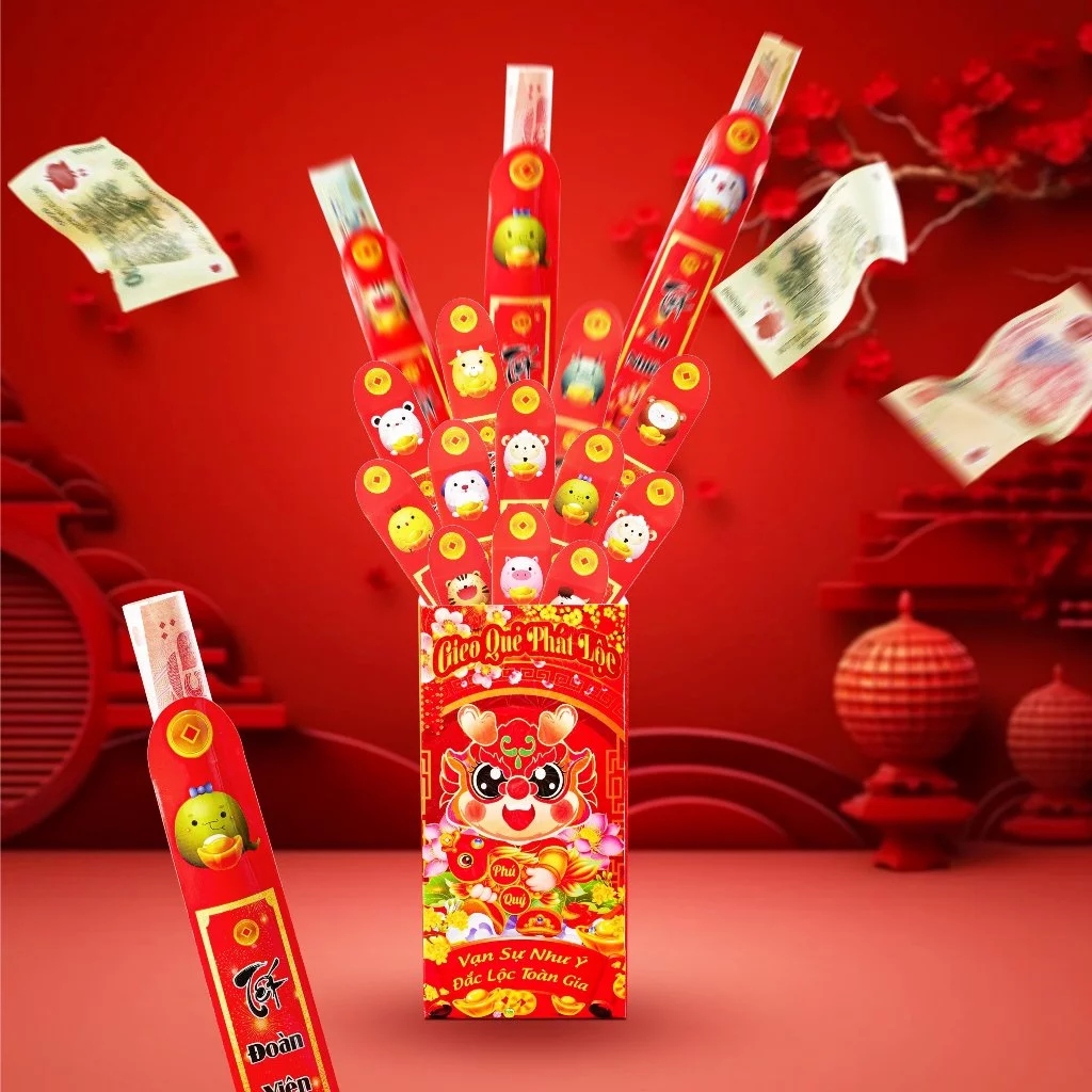  mẫu bao lì xì gieo quẻ 