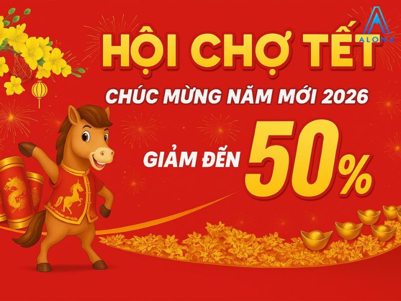 Mẫu voucher tết phong cách truyền thống đỏ may mắn