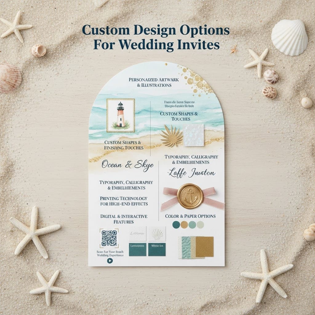 Your custom wedding invitation options